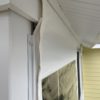 Non-flush headers and columns create air gaps and a non flush appearance.