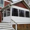 Complimenting a PES with a storm door is common.