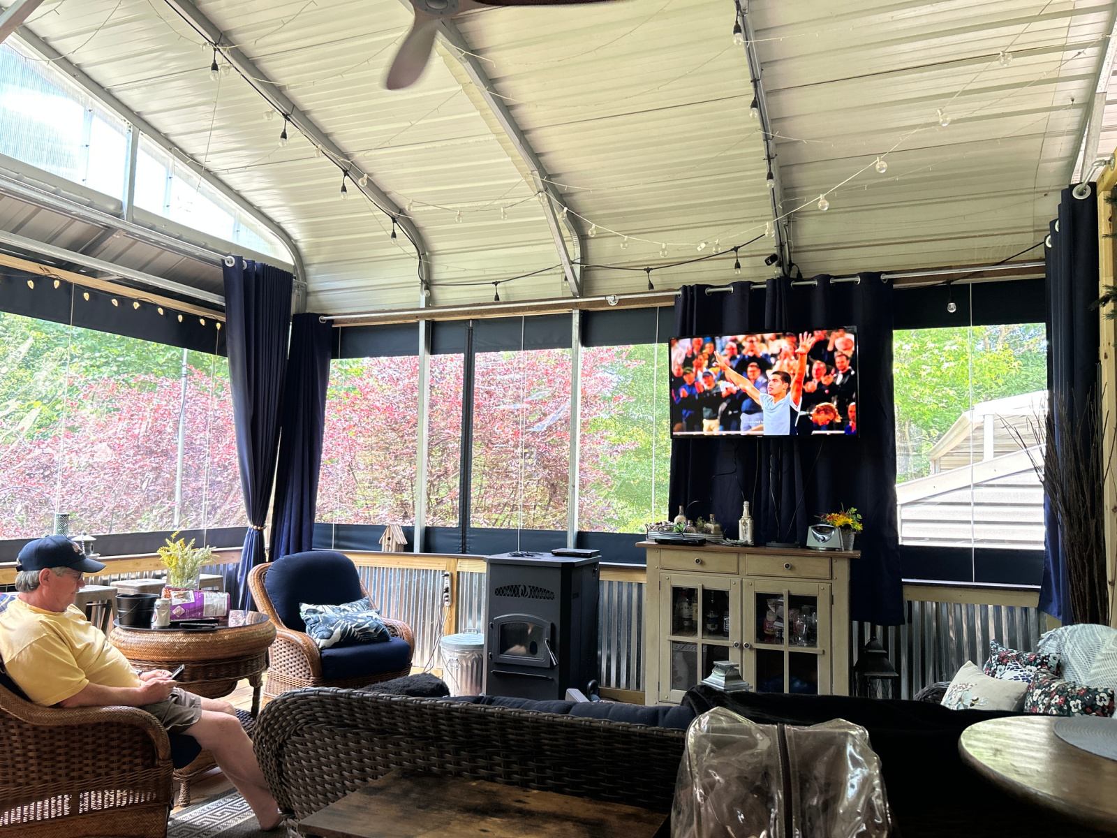 Porch Enclosure Systems Clear Vinyl Panels RollUp & Down